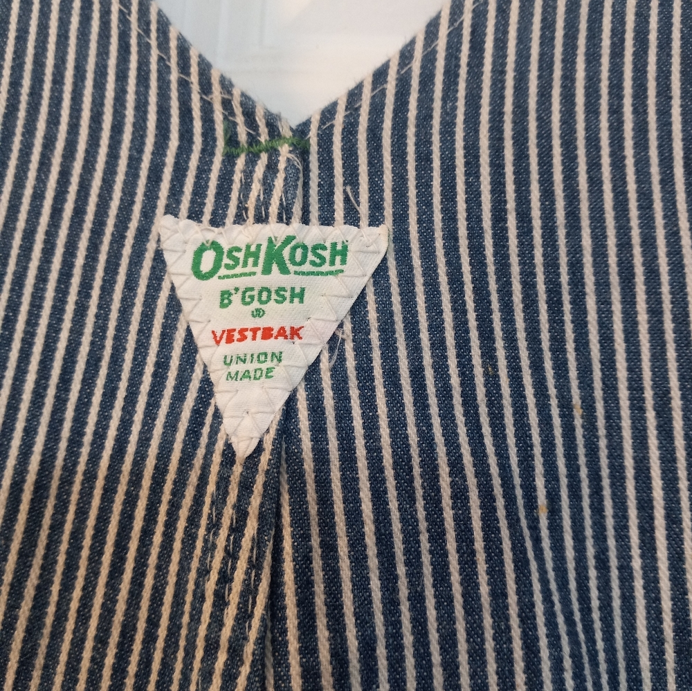 Vintage Oshkosh hickory overall size 40Size: Men's / US 40 / unisex, - Picture 8 of 12